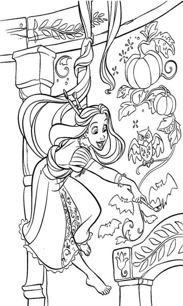 kolorowanka Zaplątani do wydruku malowanka coloring page Tangled Roszpunka Disney z bajki dla dzieci nr 41